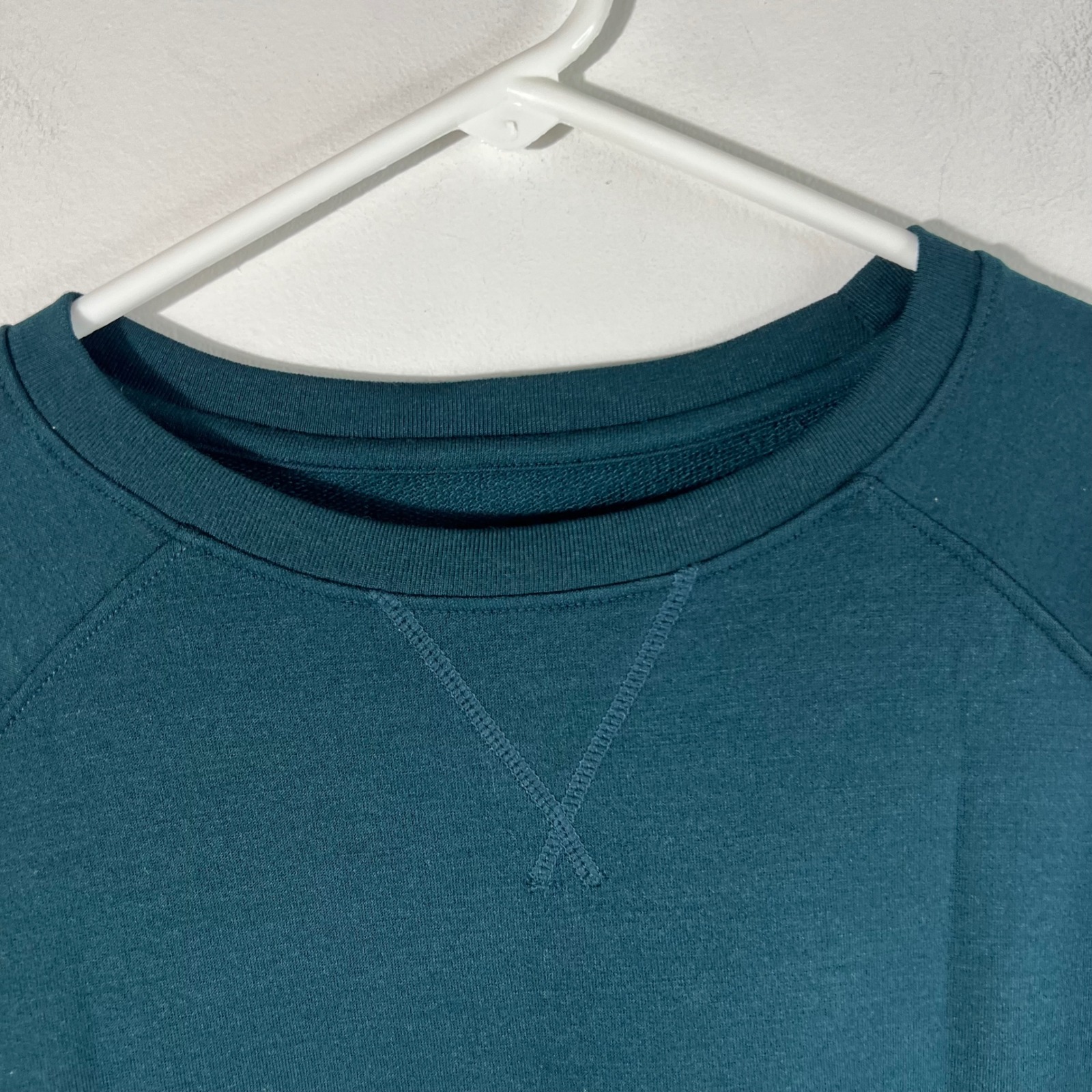 Womens Wool & Aspen Merino Wool Sweatshirt Dark Green 1x Nwot — image 3 of 7